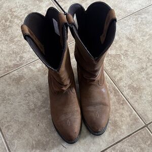 Brown Leather  Boots